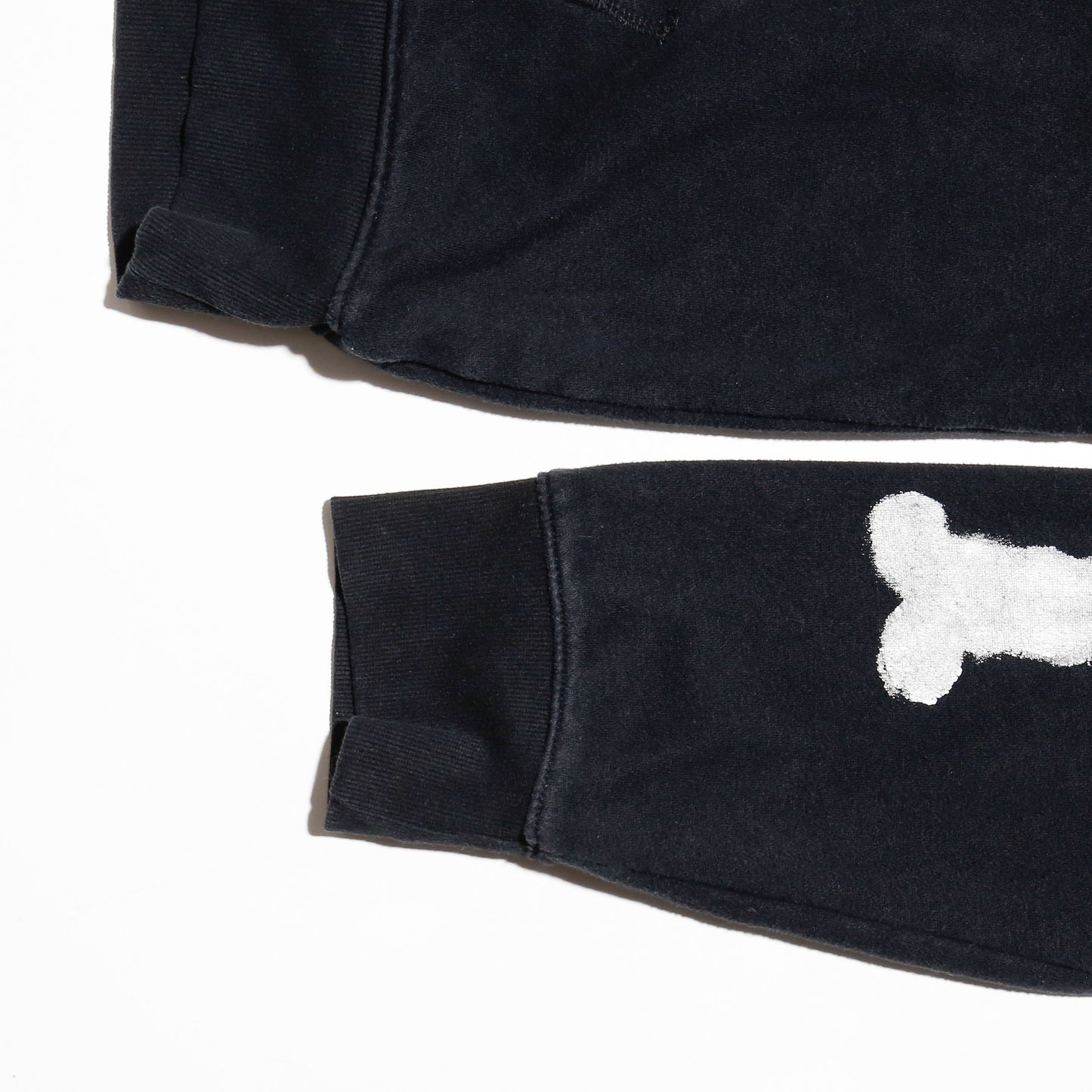 vintage skeleton hand painted hoodie