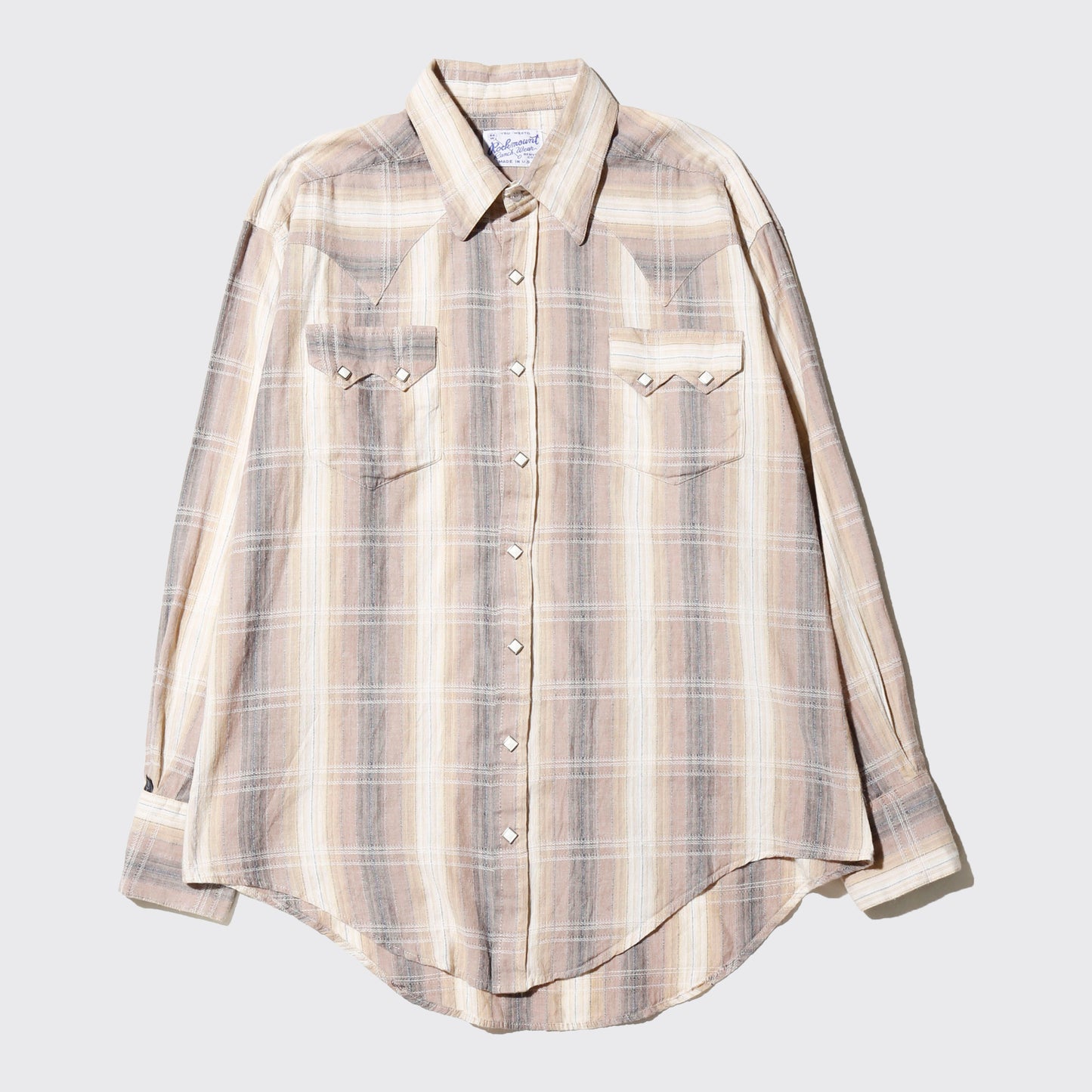 vintage rockmount check western shirt