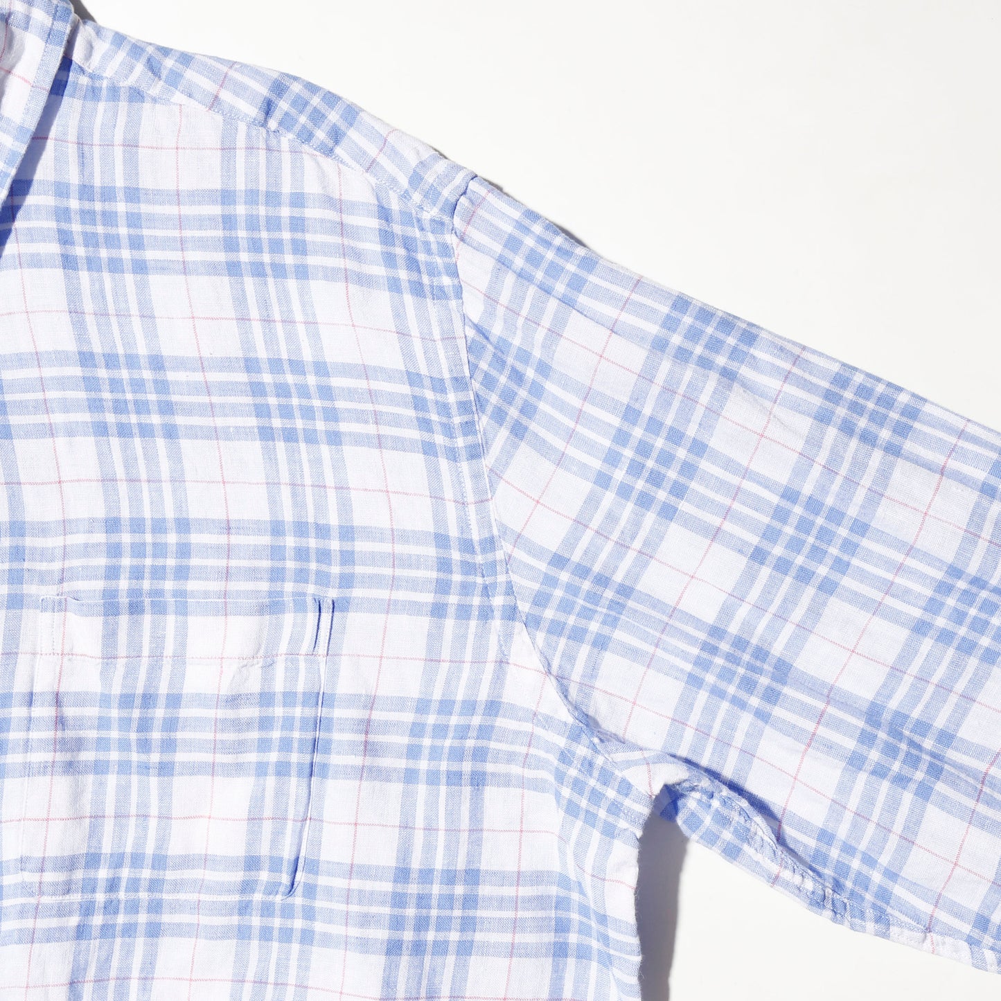 vintage brooks brothers check  linen shirt