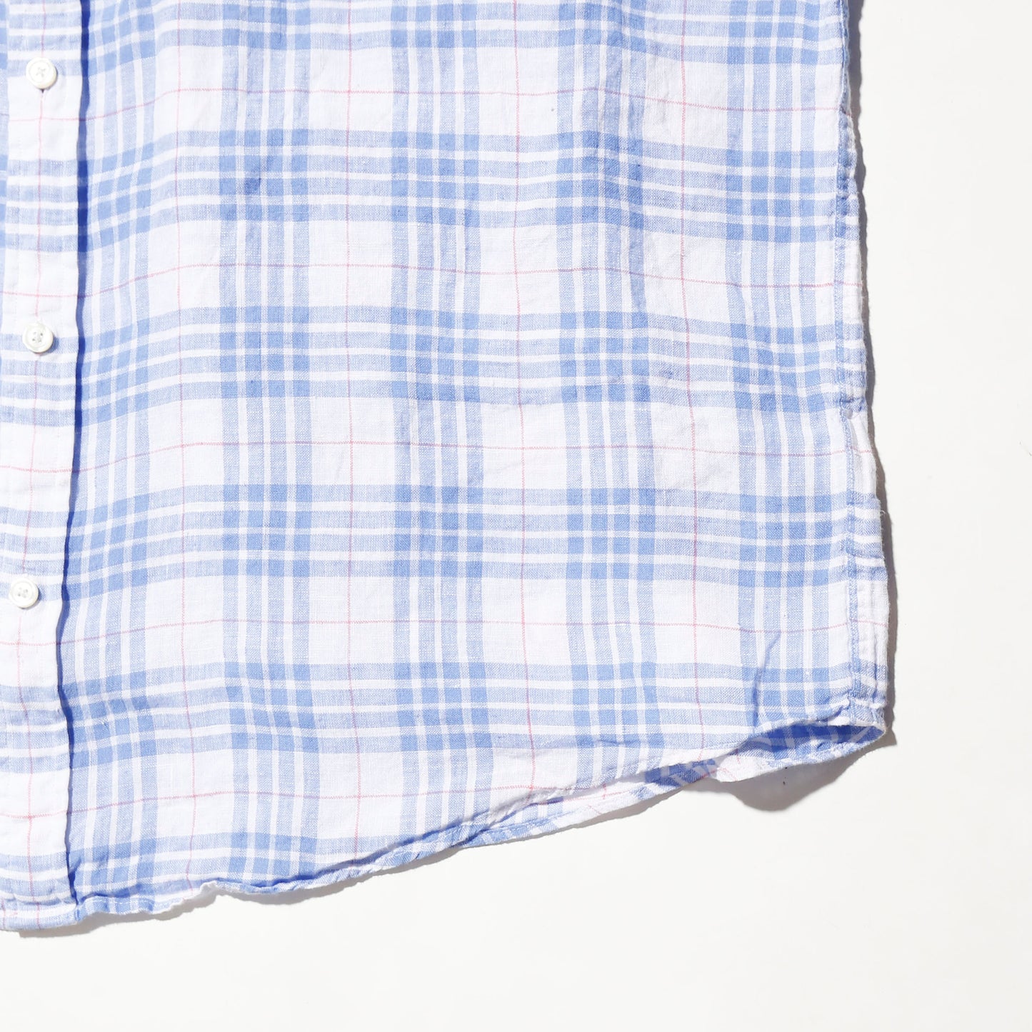 vintage brooks brothers check  linen shirt
