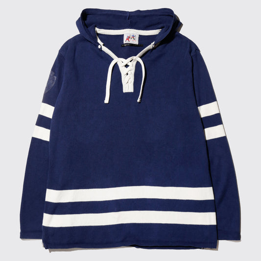 vintage 80's ice hockey hoodie , detachable hoodie