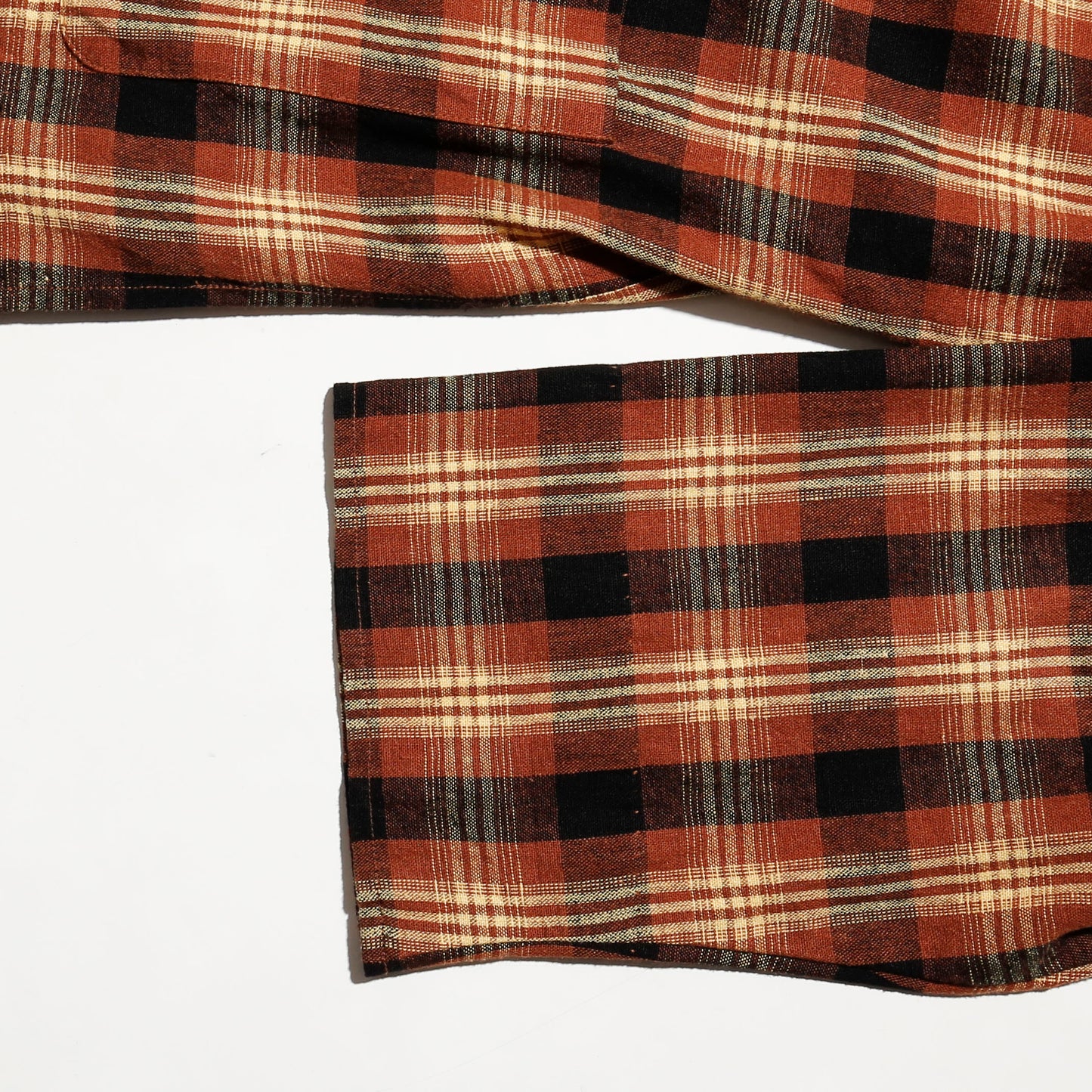 vintage ombre check linen jacket