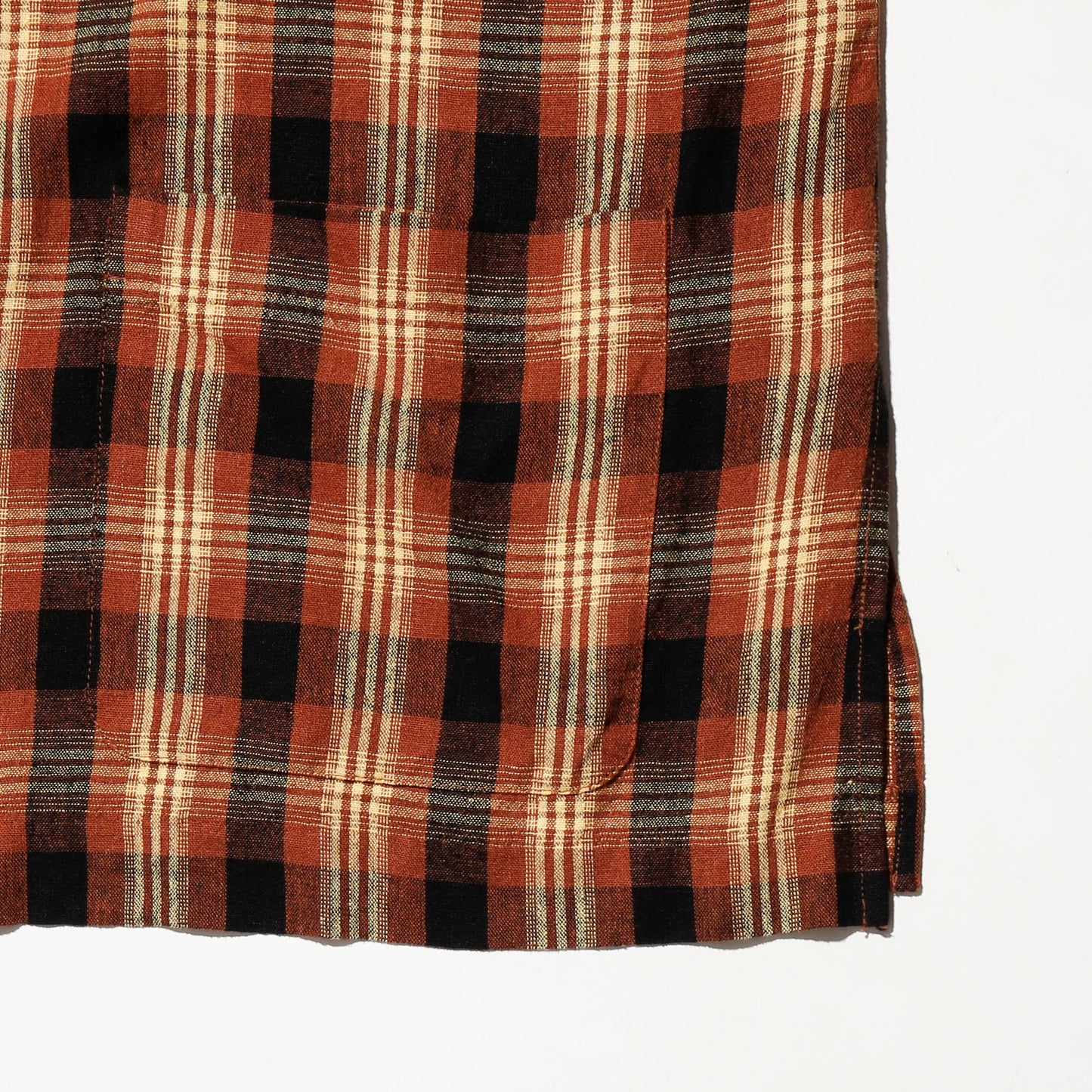 vintage ombre check linen jacket