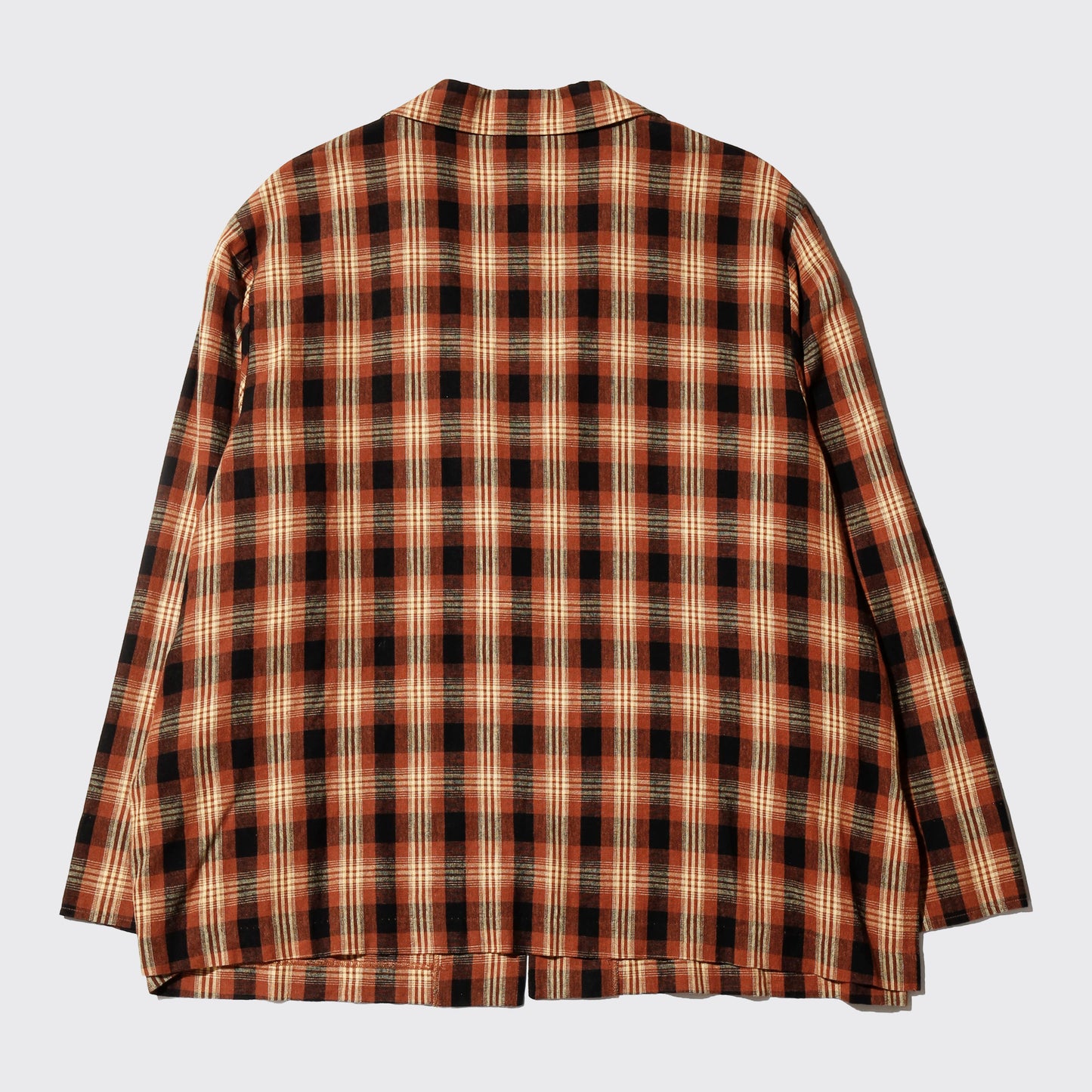 vintage ombre check linen jacket