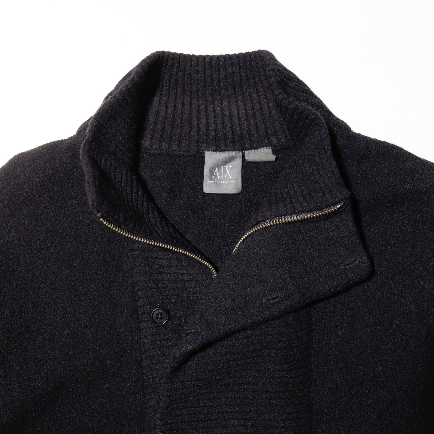 vintage 00's armani exchange funnel collar sweater