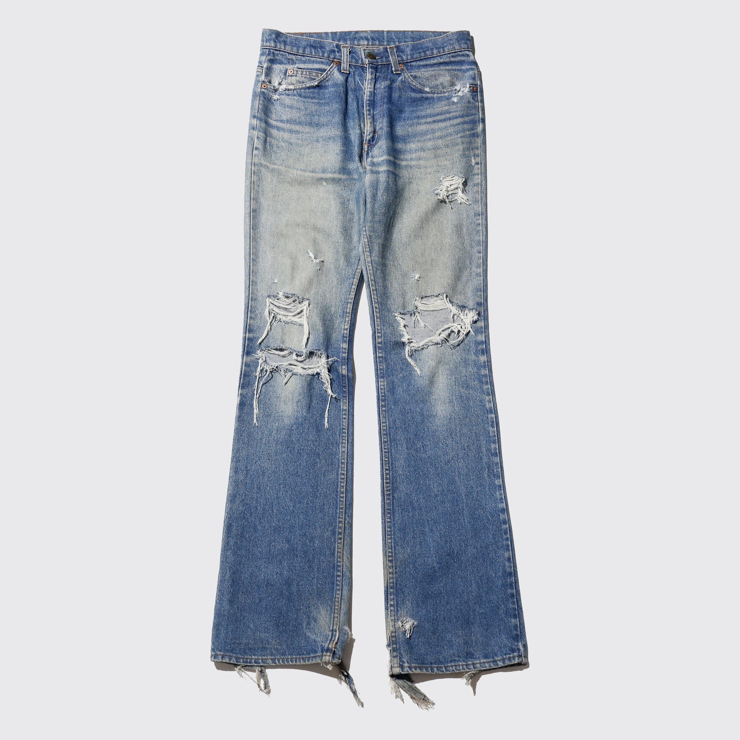 *one-off levi's 517 broken jeans