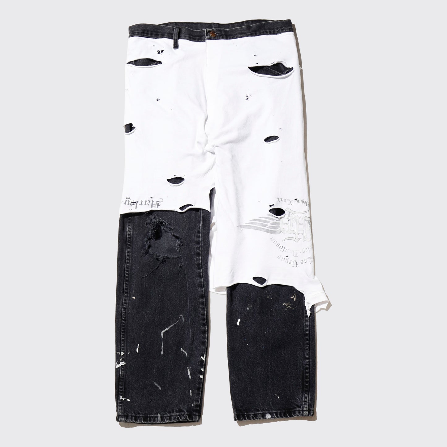 *one-off broken layer trousers