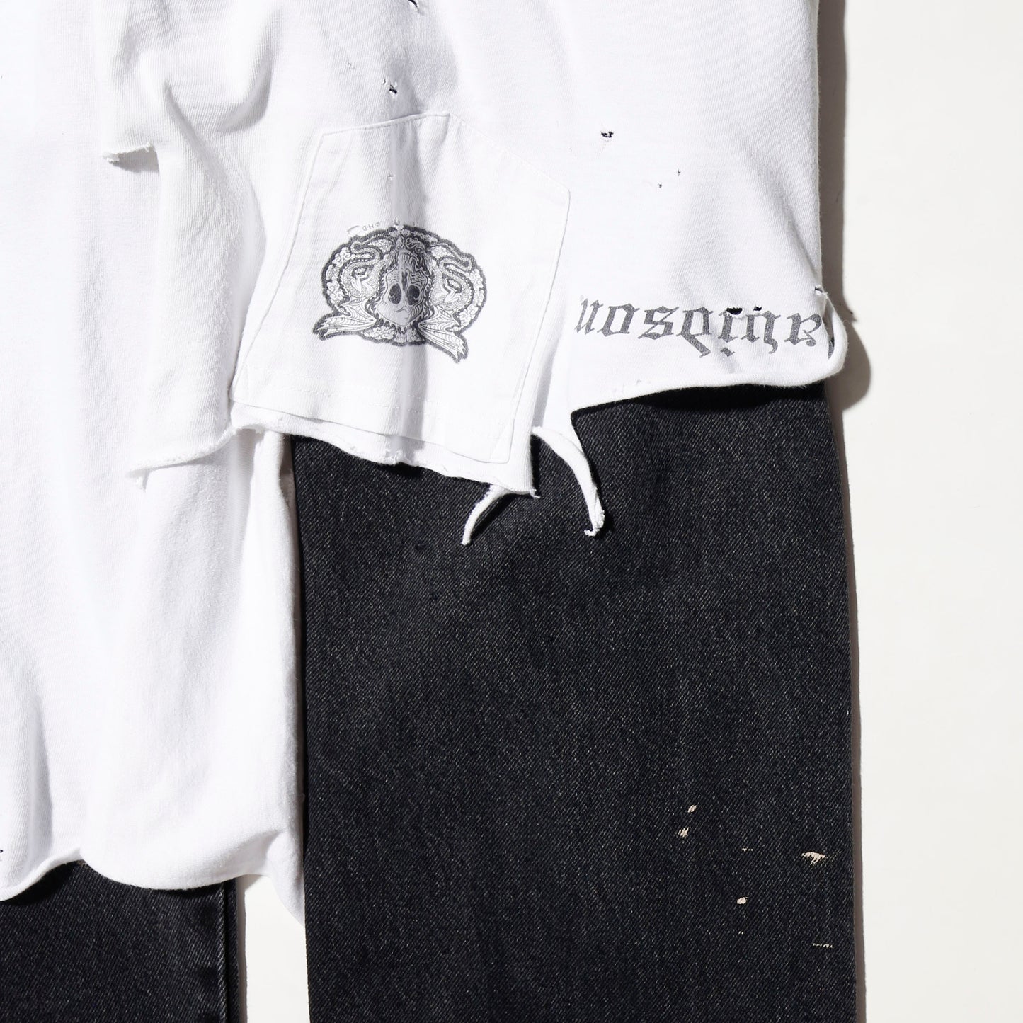 *one-off broken layer trousers