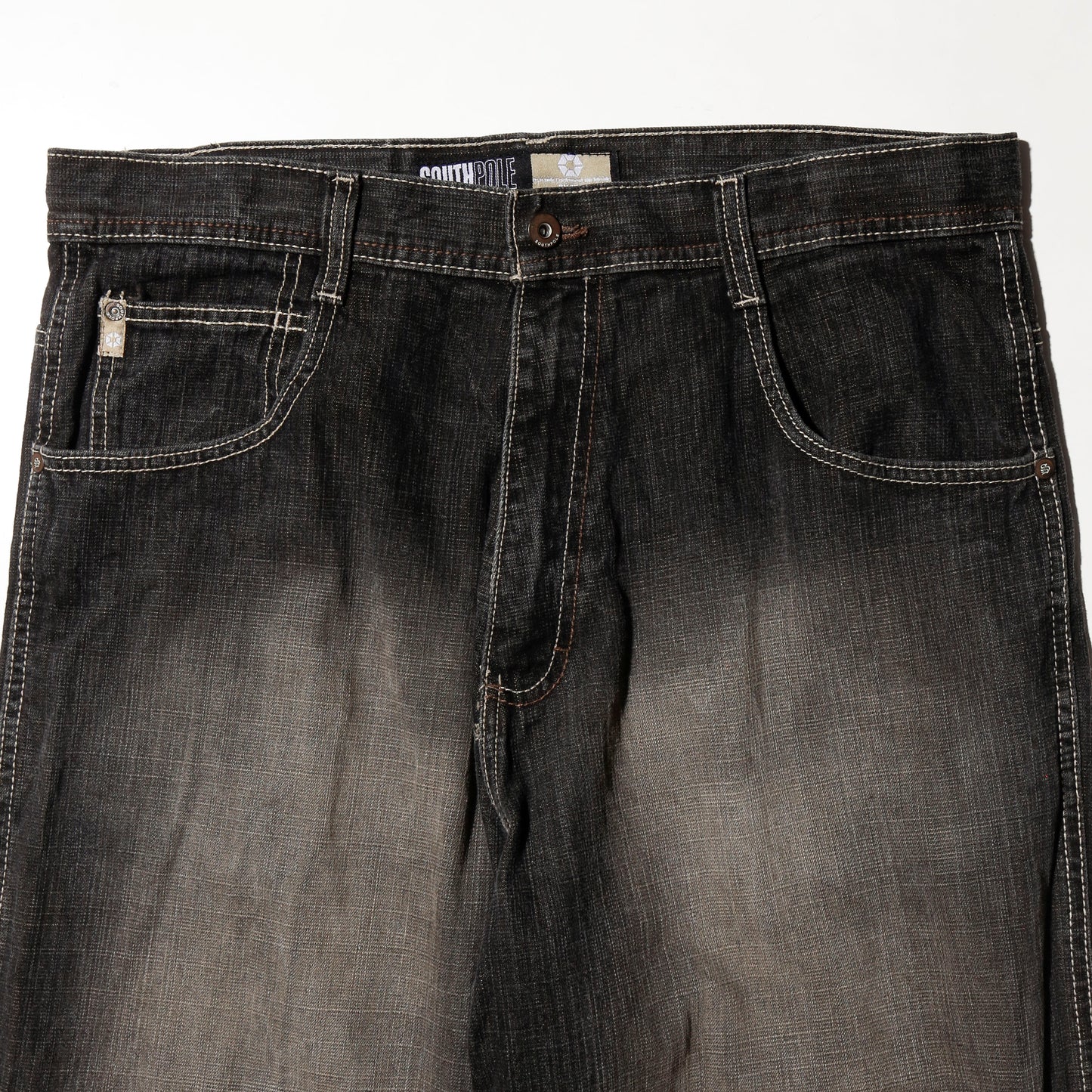 vintage south pole faded baggy jeans