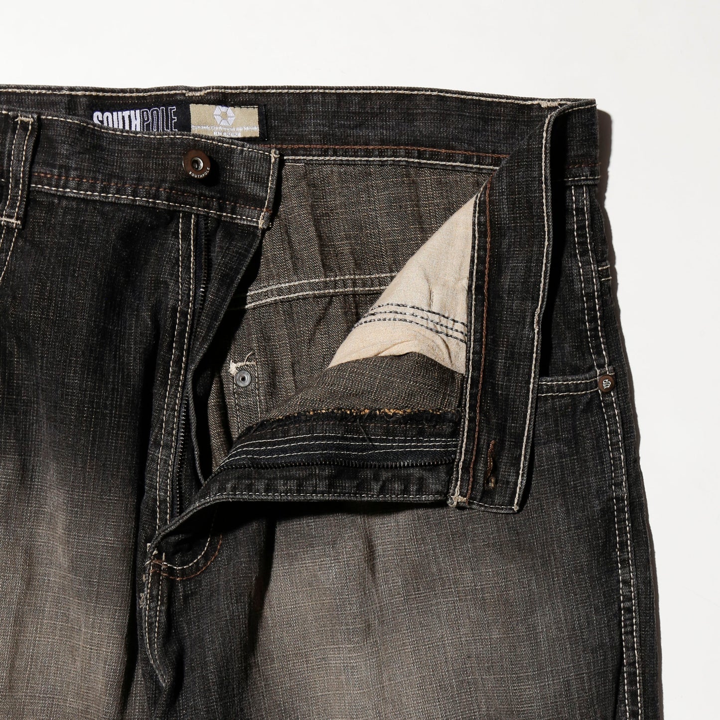 vintage south pole faded baggy jeans