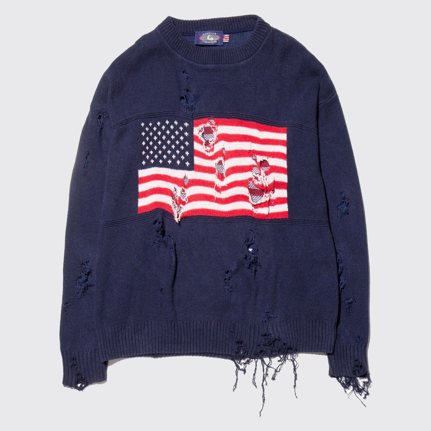 vintage broken flag sweater