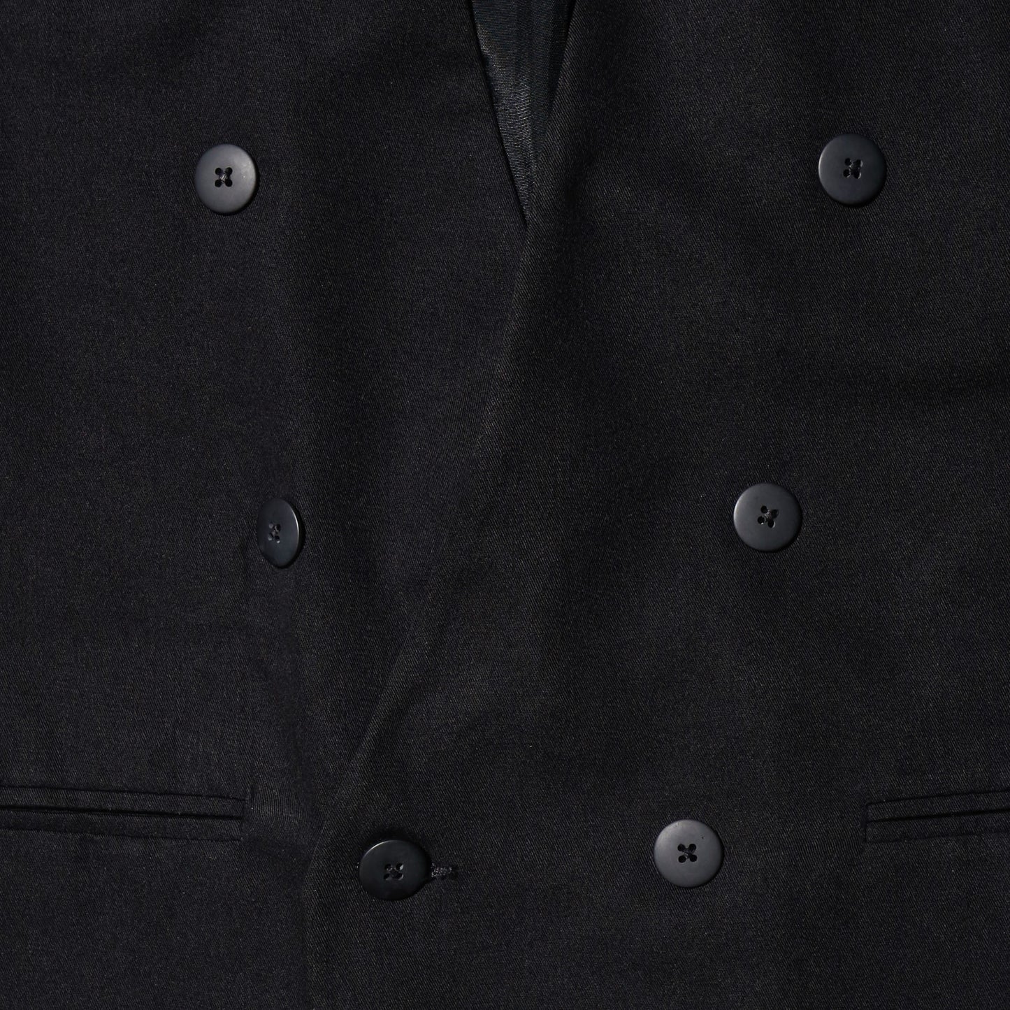 vintage collarless double breasted tailored jacket