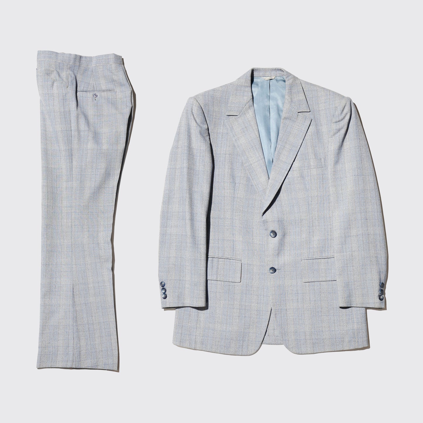 vintage 70's 3piece check flare set up