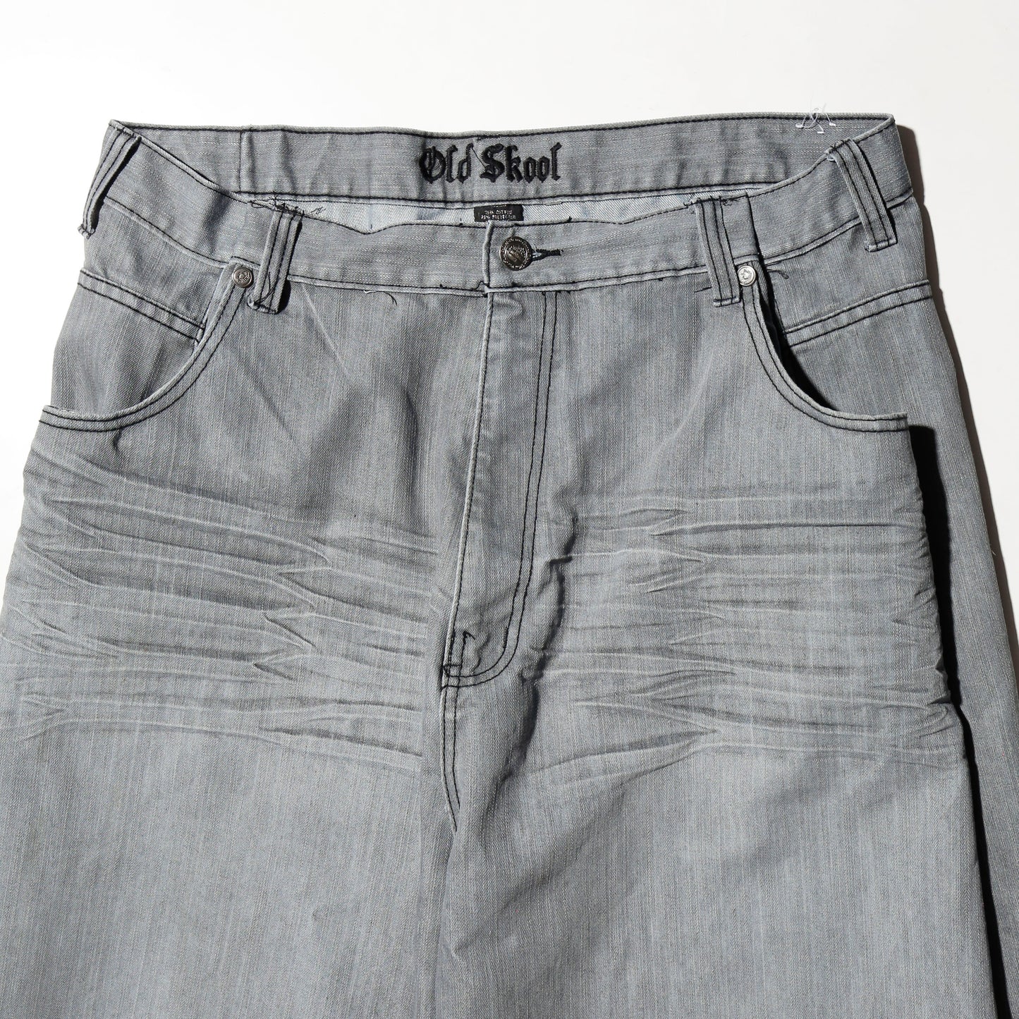 vintage whiskered denim shorts *resized