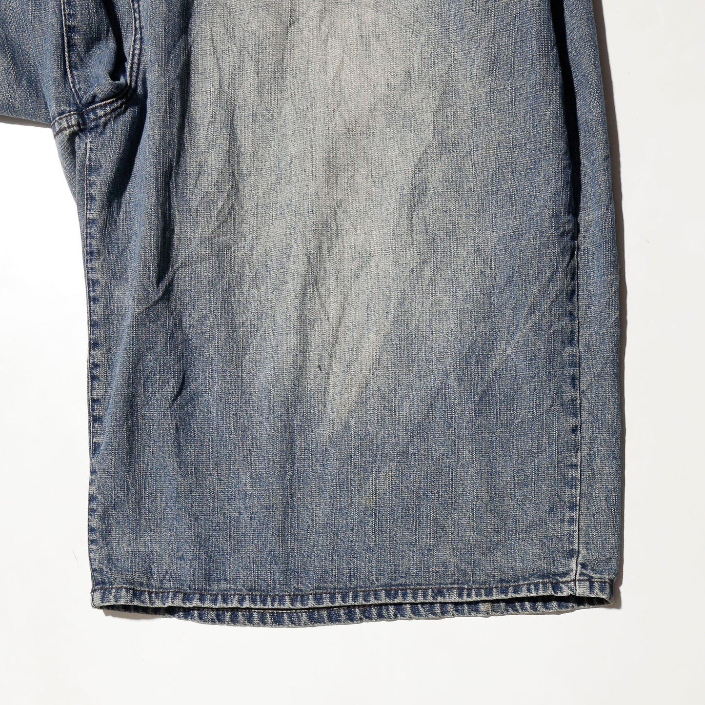 vintage  faded denim bermuda shorts *resized