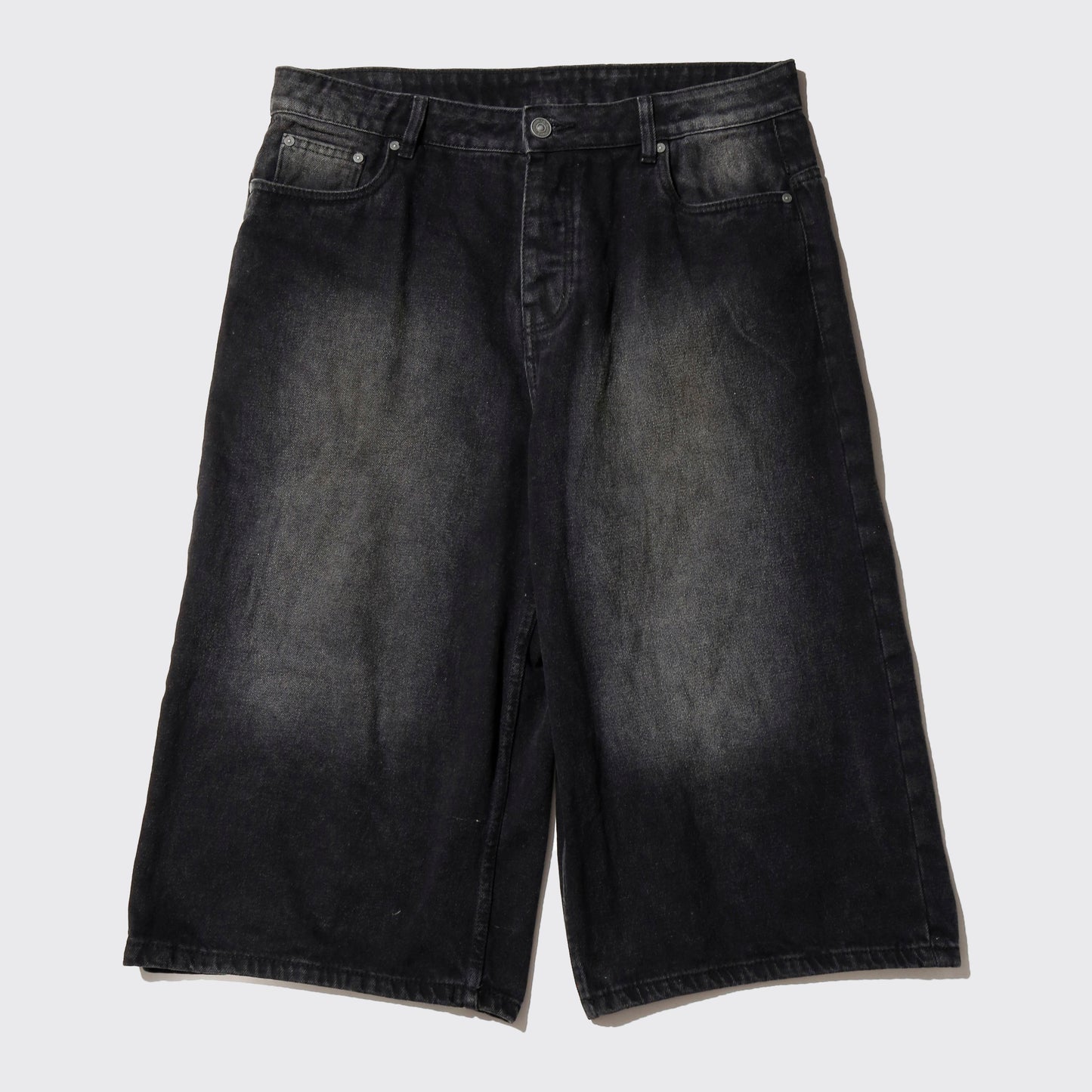 vintage faded gusset denim bermuda  jeans