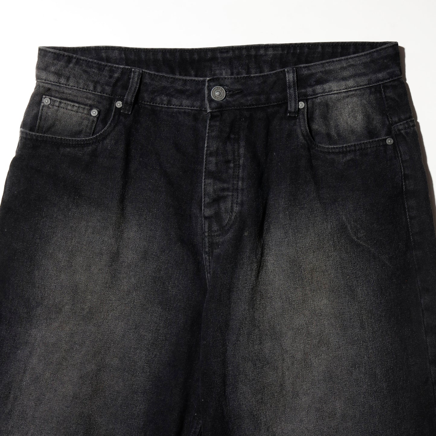 vintage faded gusset denim bermuda  jeans