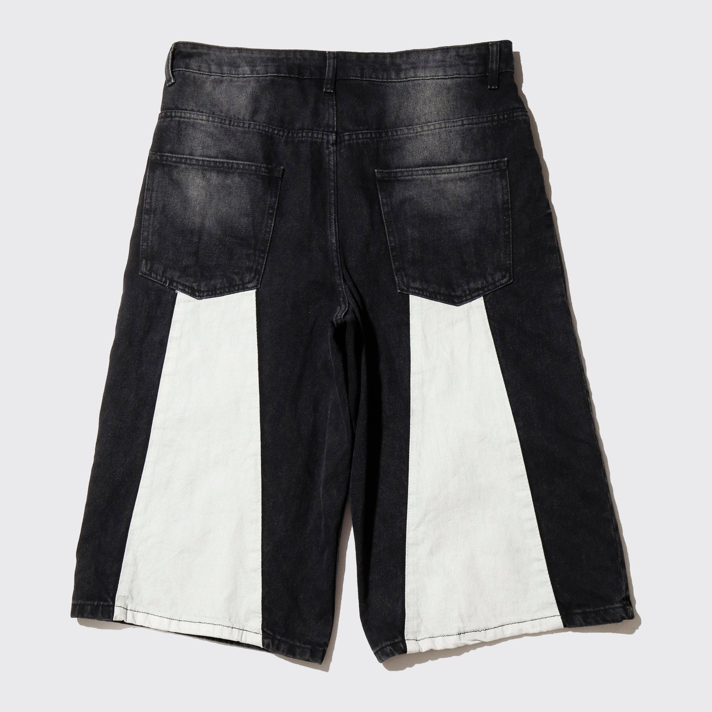vintage faded gusset denim bermuda  jeans