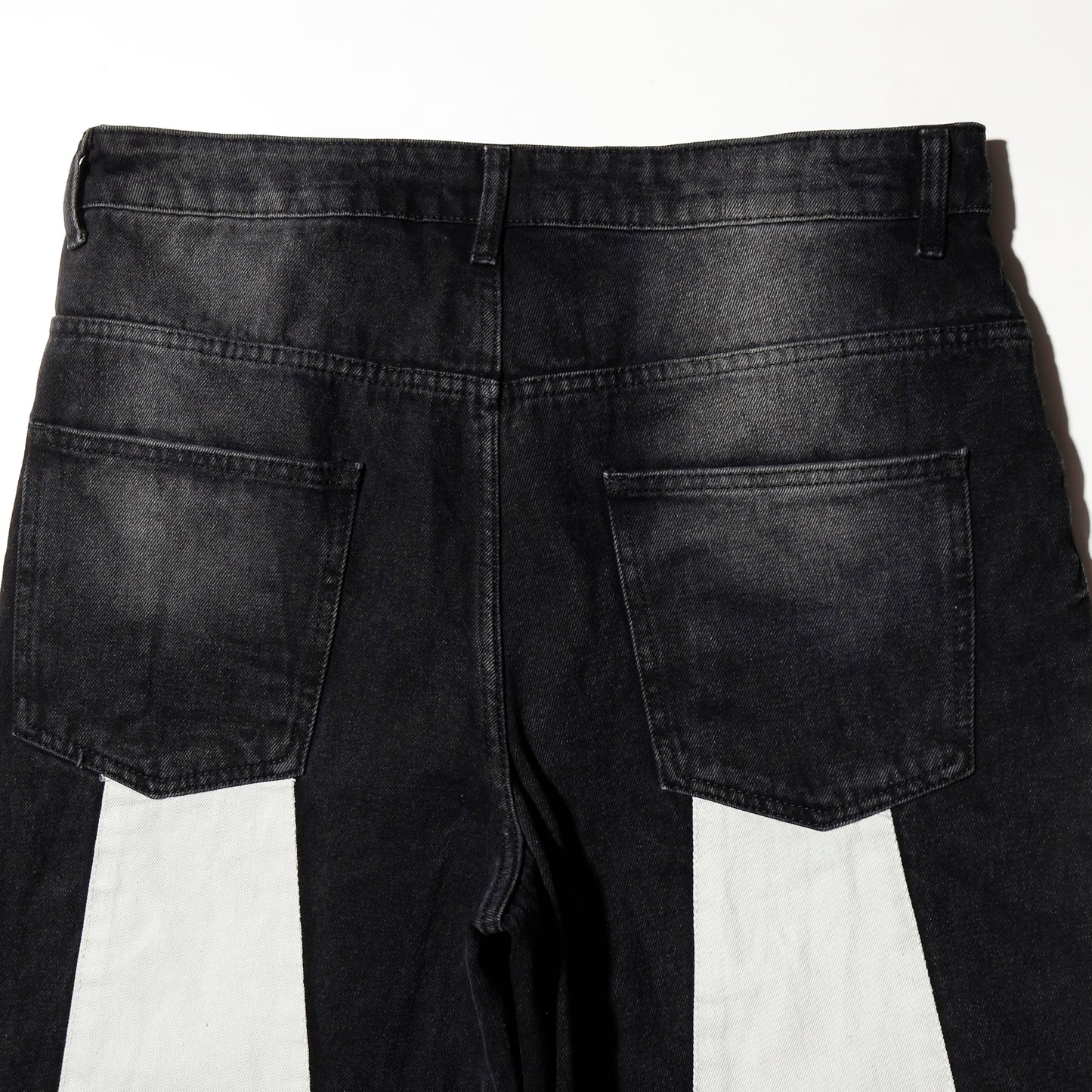 vintage faded gusset denim bermuda  jeans