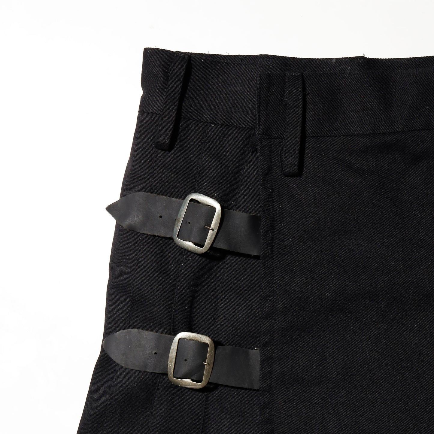 vintage belted gabardine wrap skirt