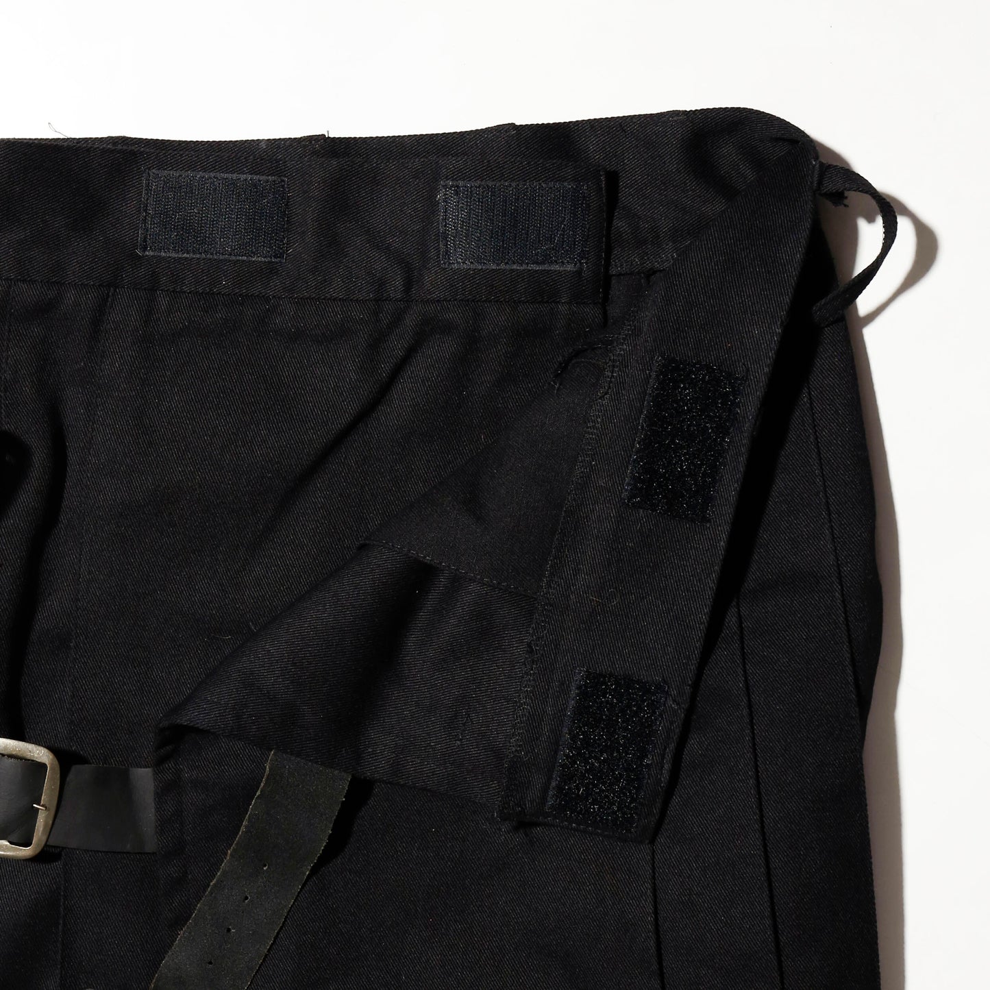 vintage belted gabardine wrap skirt