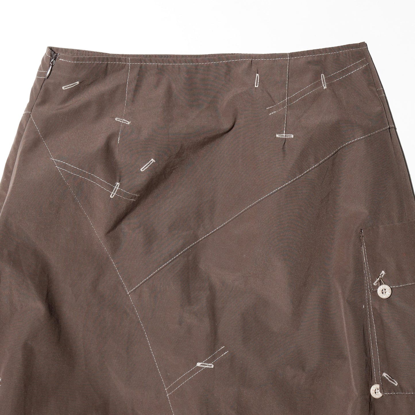 vintage stitch draping skirt