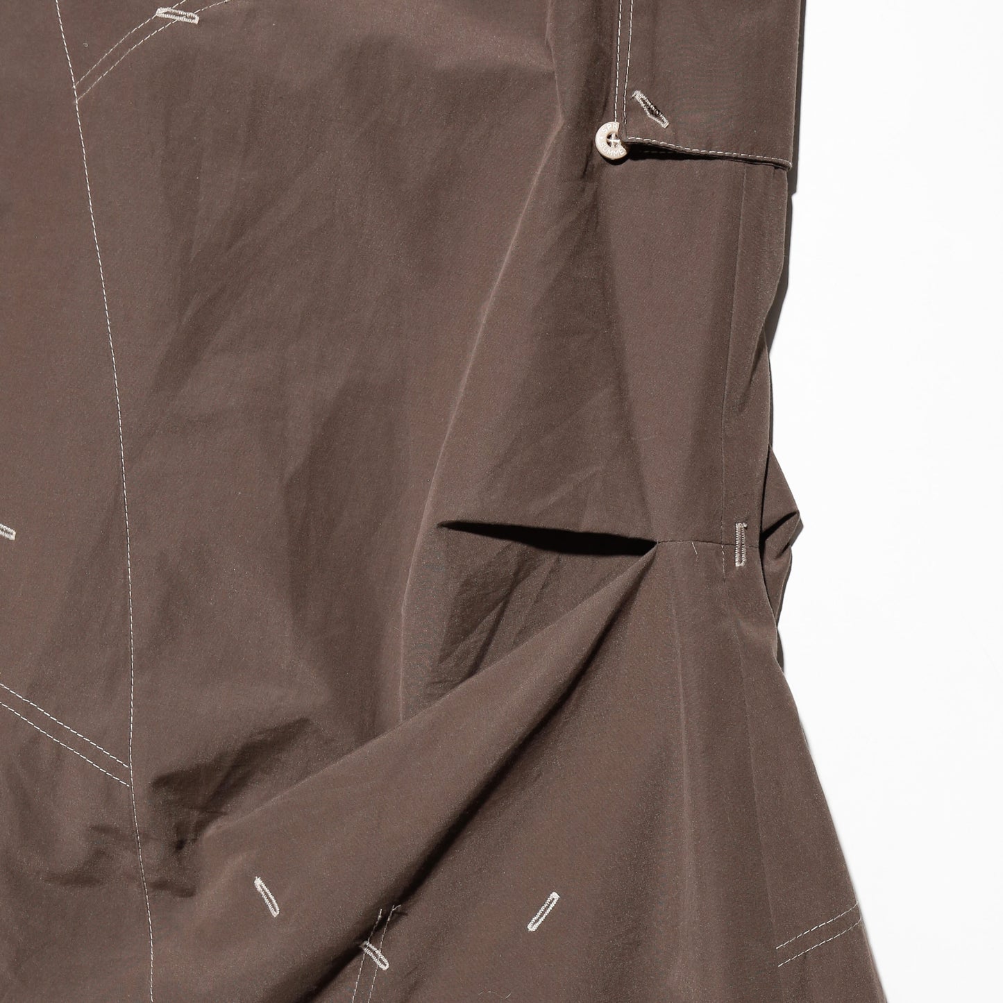 vintage stitch draping skirt