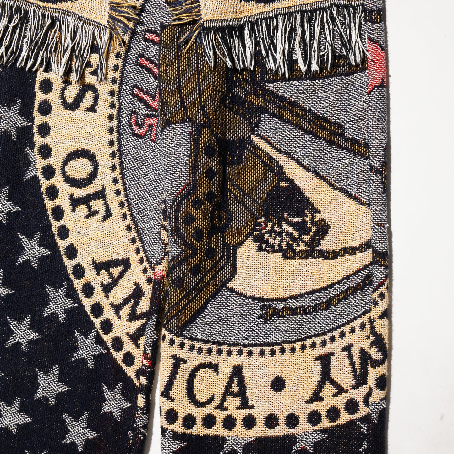 *one-off rug wide trousers