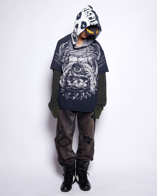 *one-off hybrid bulldog hoodie