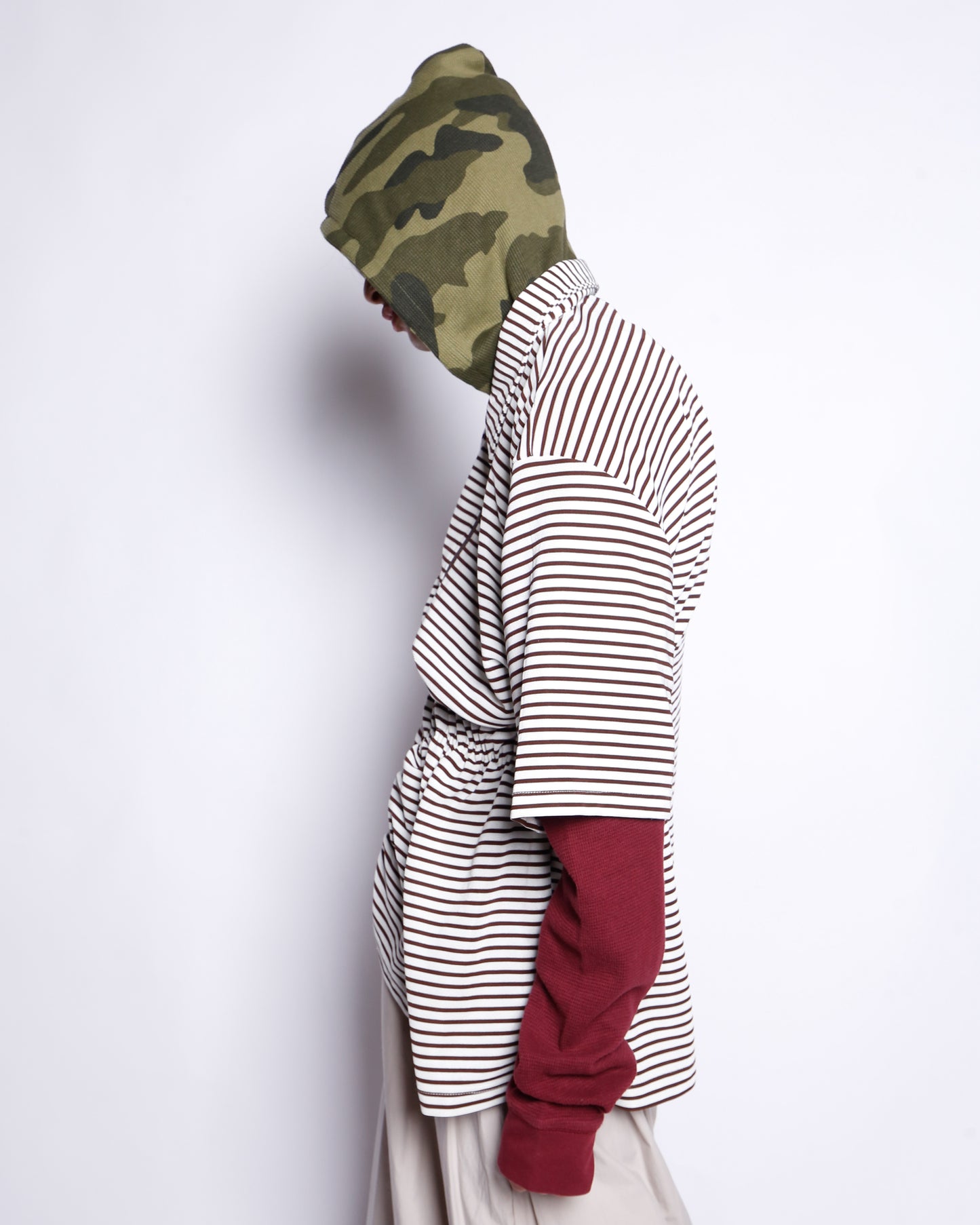 *one-off hybrid gathering hoodie
