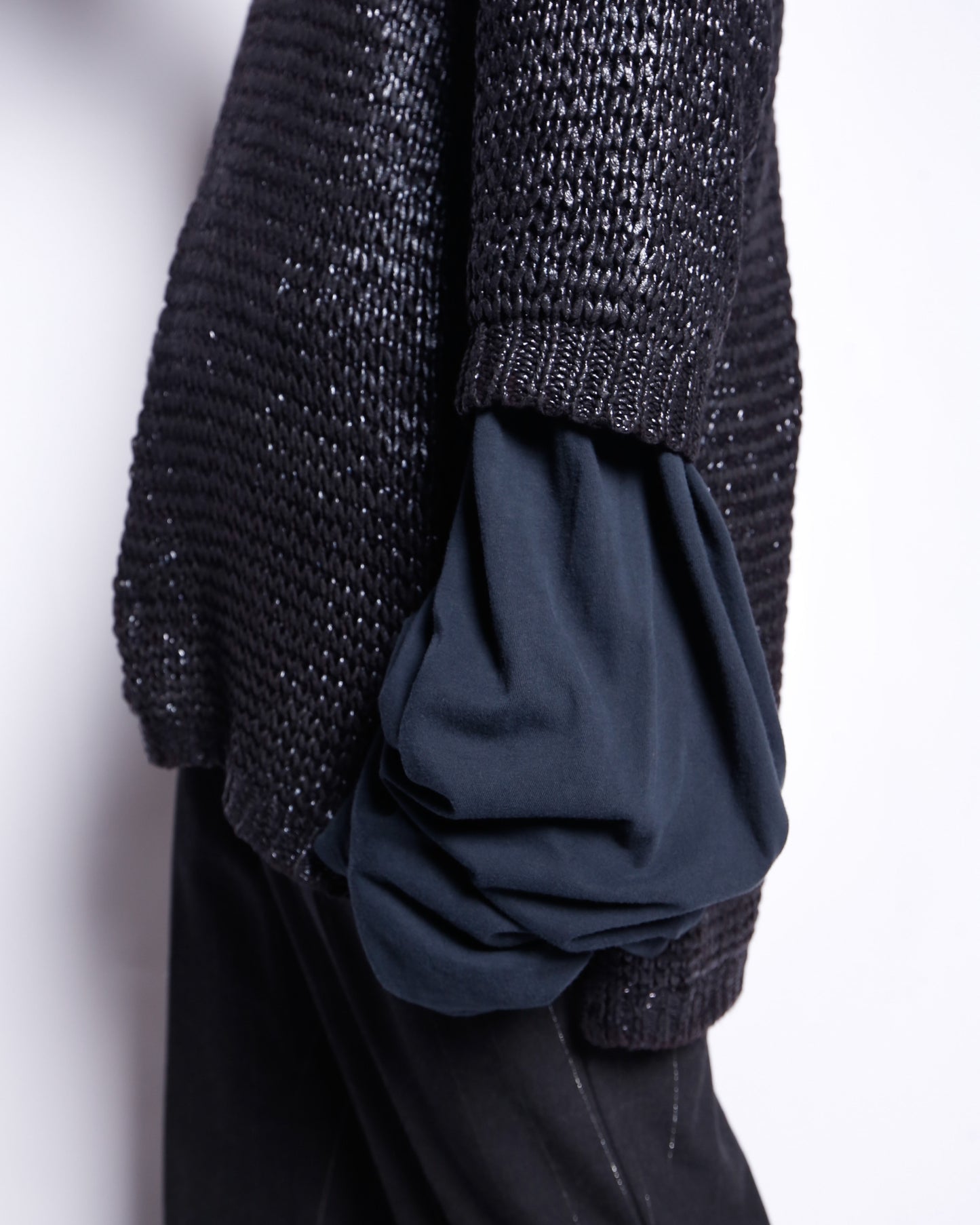 *one-off hybrid luster pullover