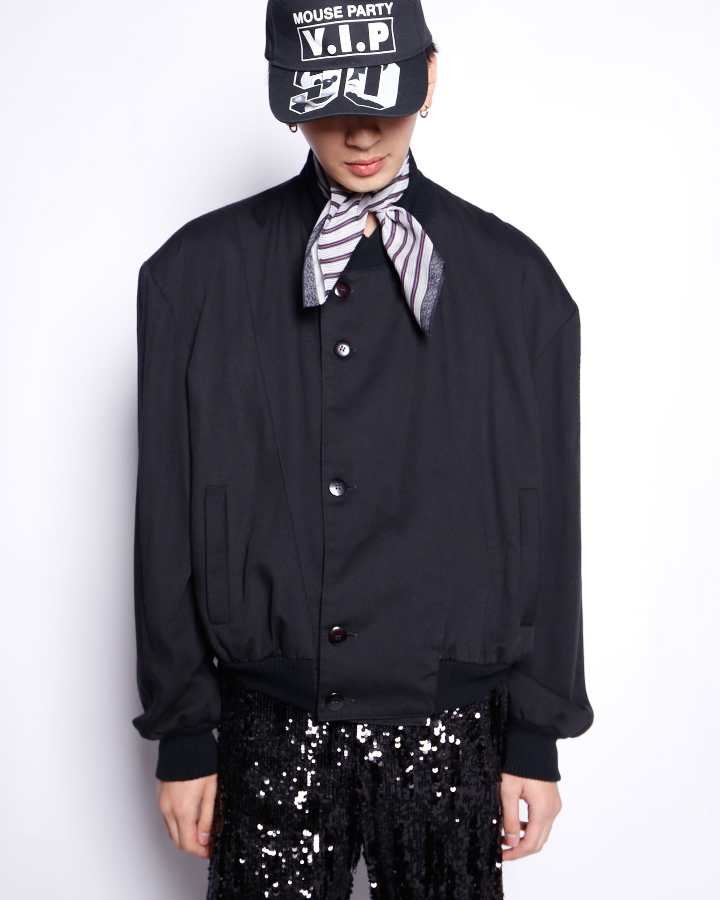 vintage ribbed boxy jacket