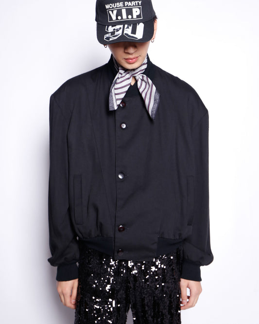 vintage ribbed boxy jacket