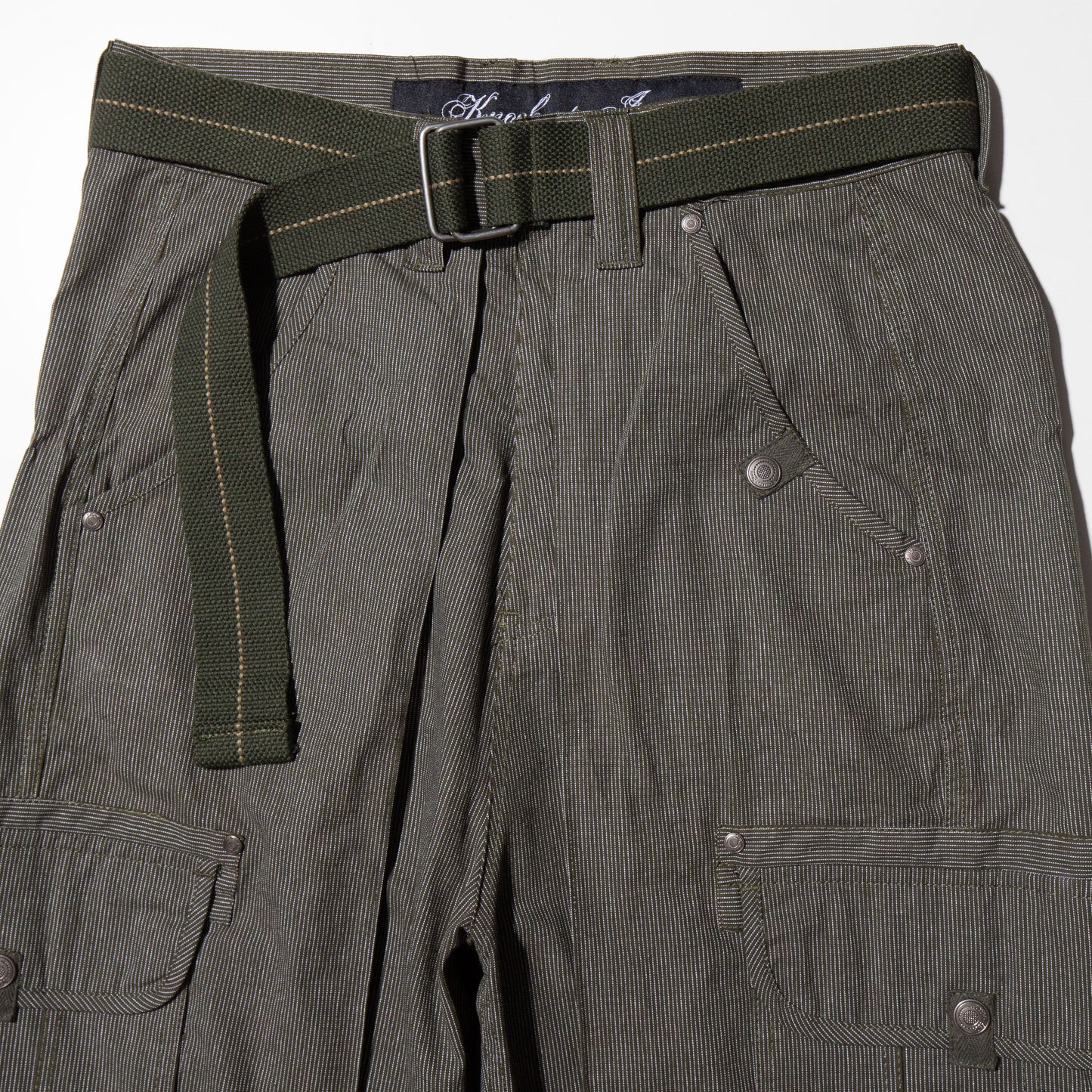vintage chicano tuck cropped cargo shorts
