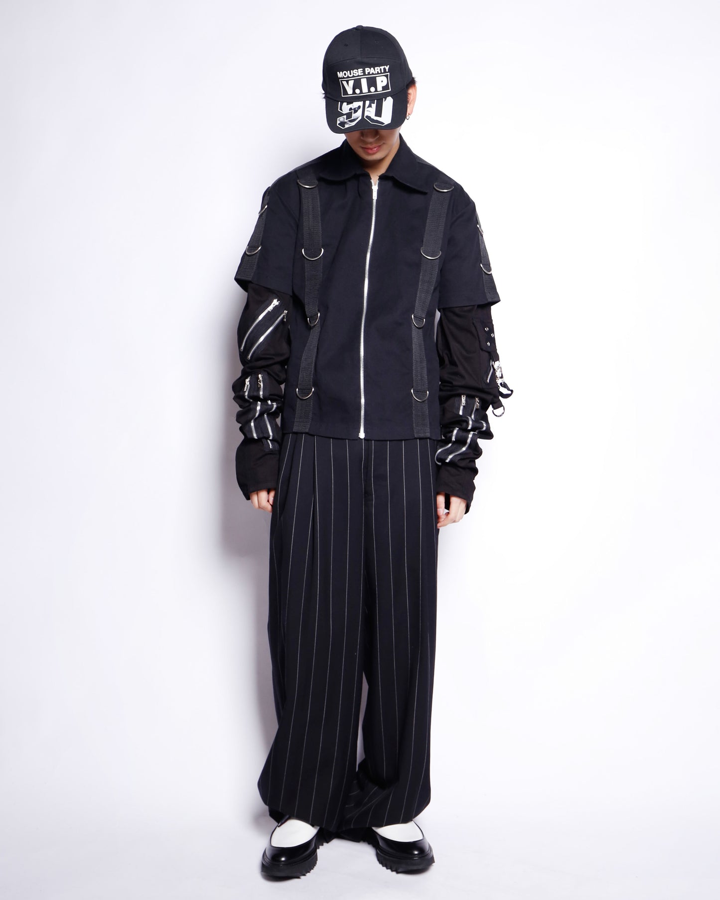*one-off hybrid D-ringe bondage jacket