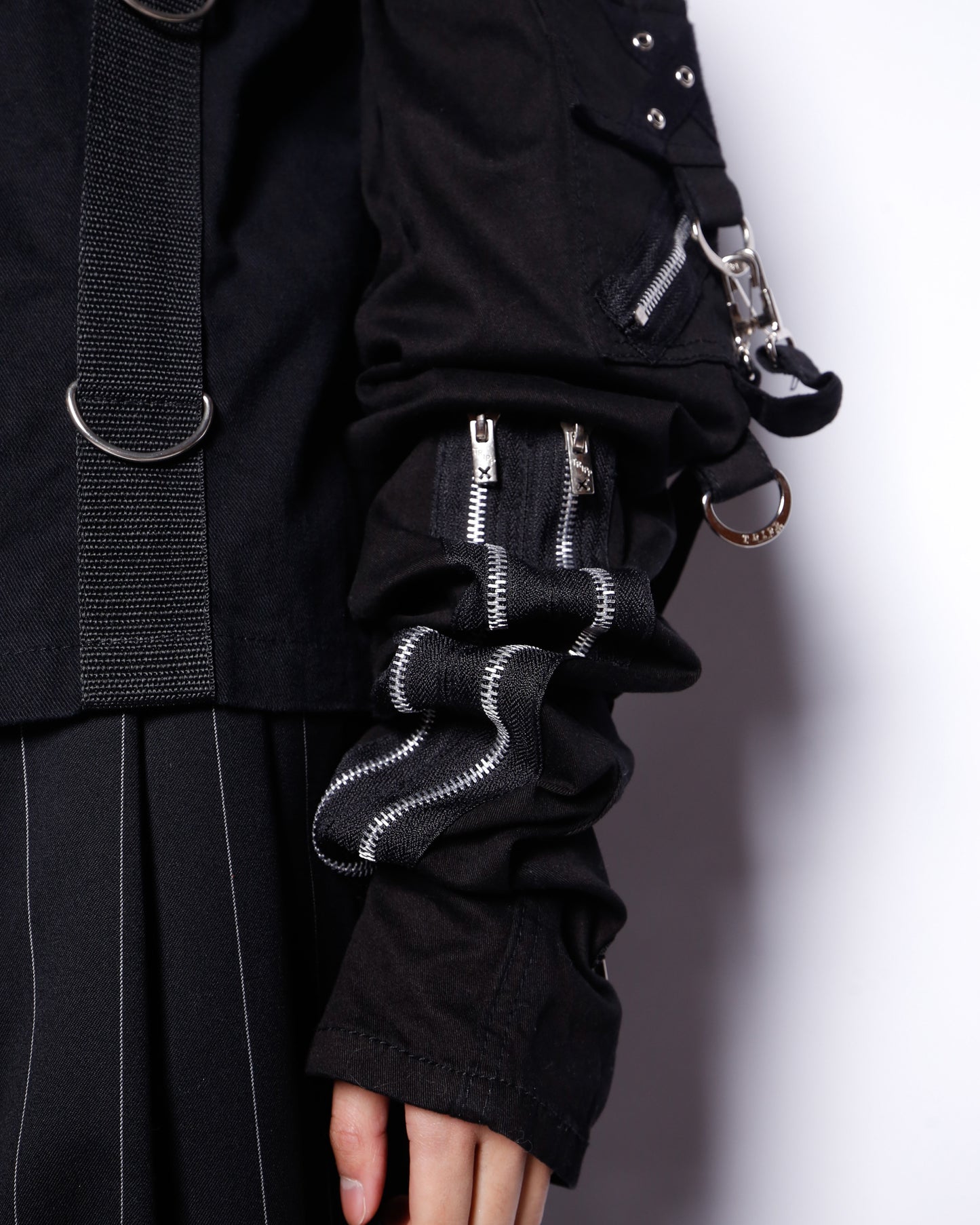 *one-off hybrid D-ringe bondage jacket