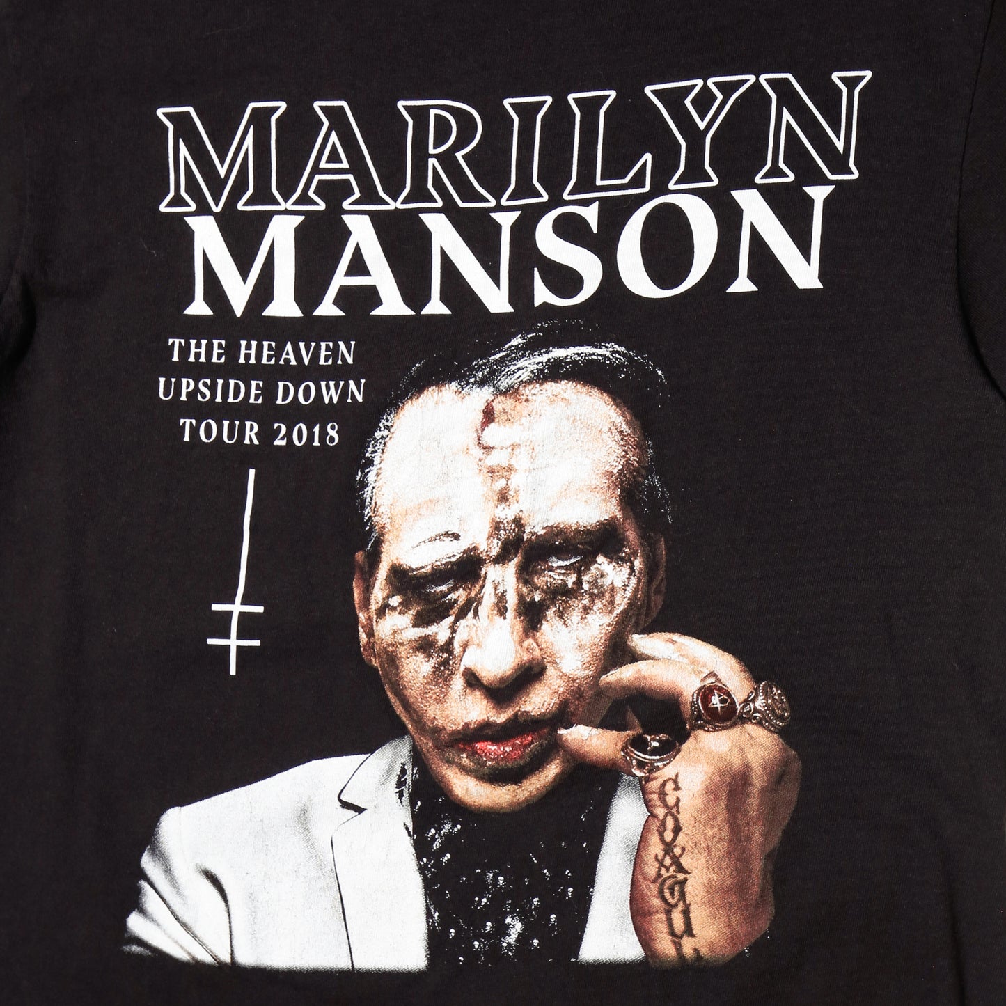 vintage 2018's Marilyn Manson "upside down tour" t-shirt