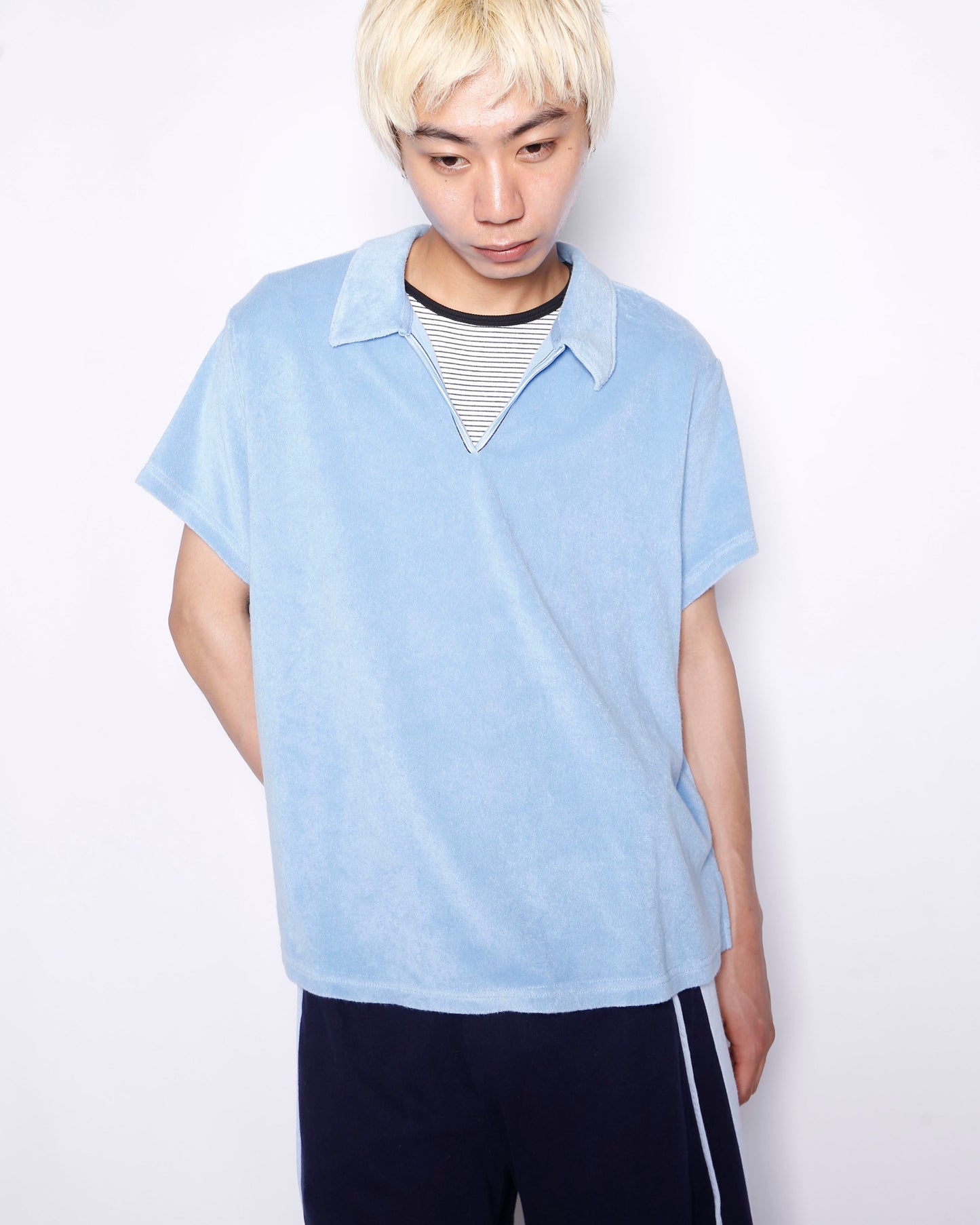vintage st.johns bay pile polo h/s