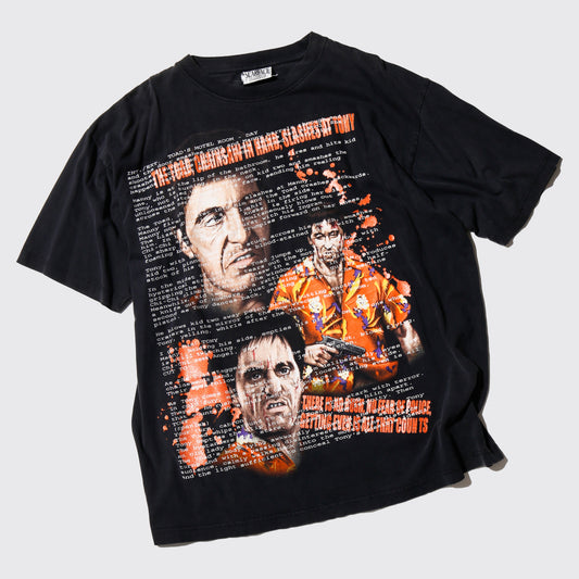 vintage 00's SCARFACE Tony Montana message loose t-shirt