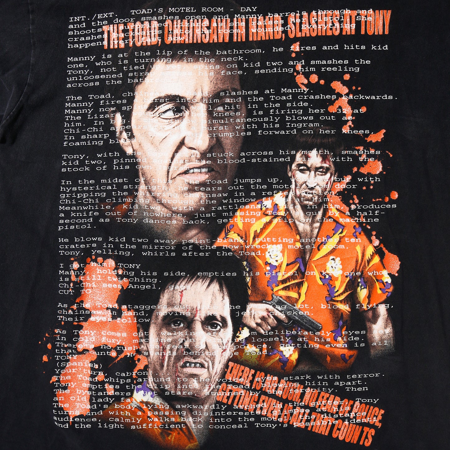 vintage 00's SCARFACE Tony Montana message loose t-shirt