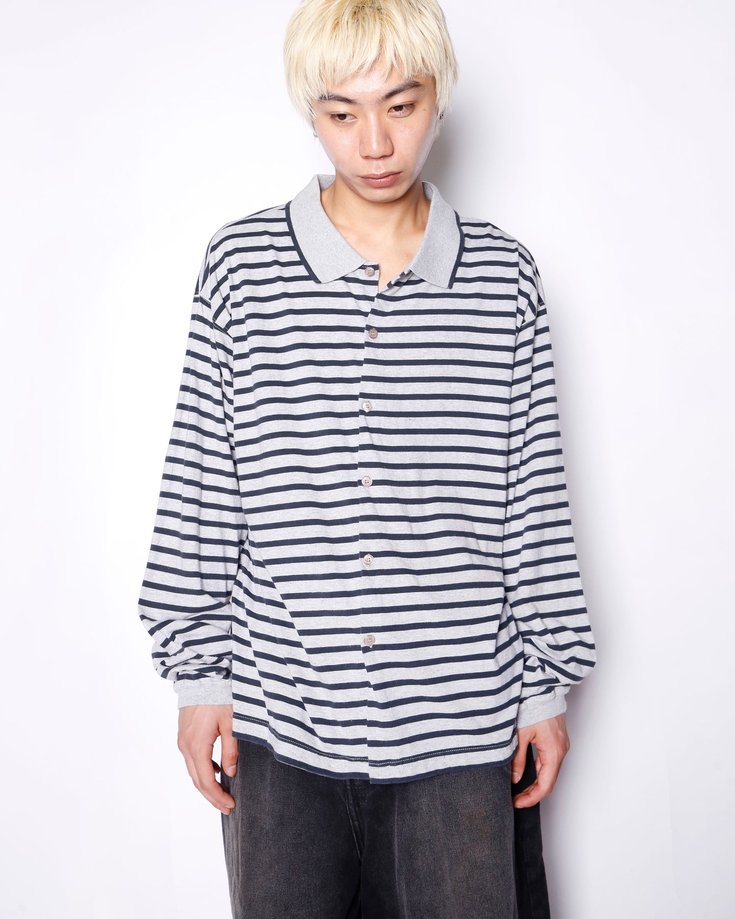 vintage border cotton shirt