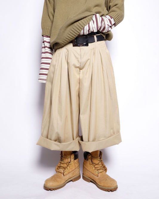 vintage 00's nozomi ishiguro pleats wide trousers