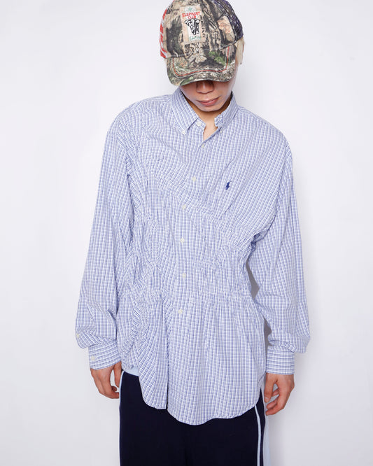 *one-off irregular gathering shirt