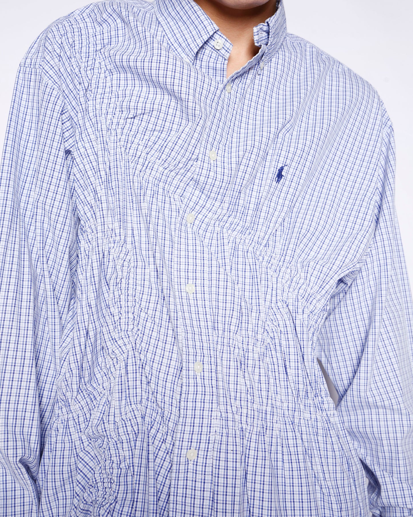 *one-off irregular gathering shirt
