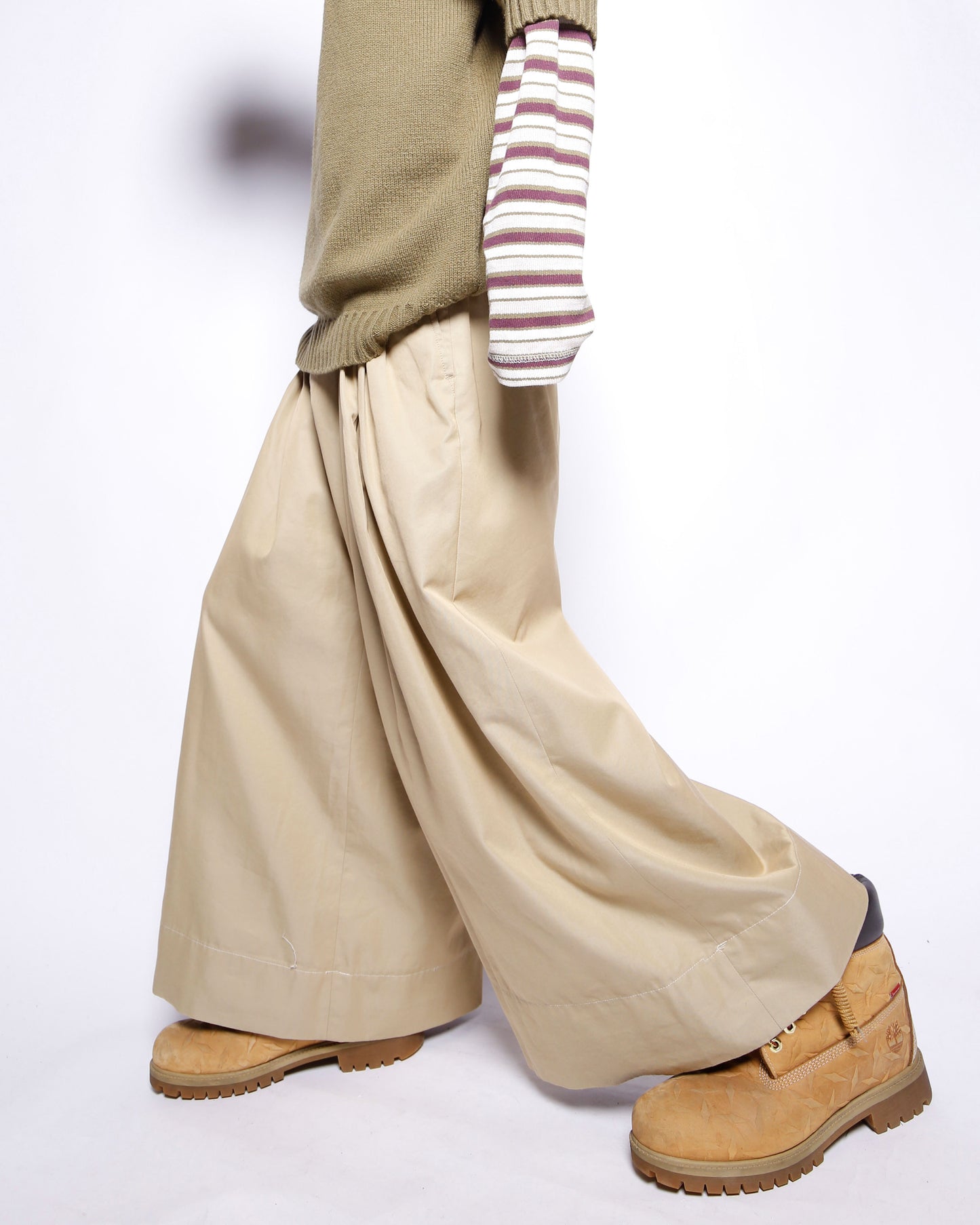 vintage 00's nozomi ishiguro pleats wide trousers