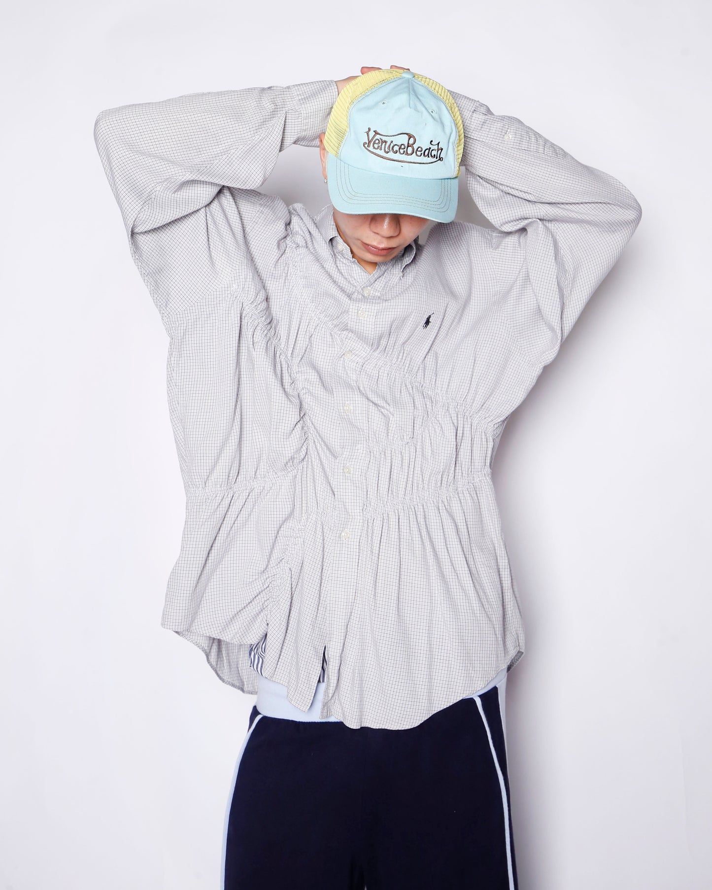 *one-off irregular gathering shirt