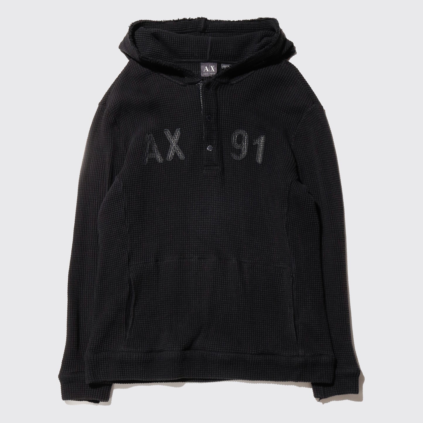 vintage 00's armani exchange thermal hoodie
