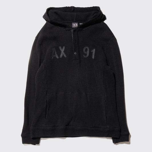 vintage 00's armani exchange thermal hoodie