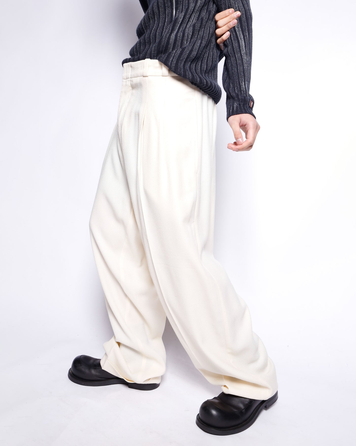vintage tucked wide zoot slacks