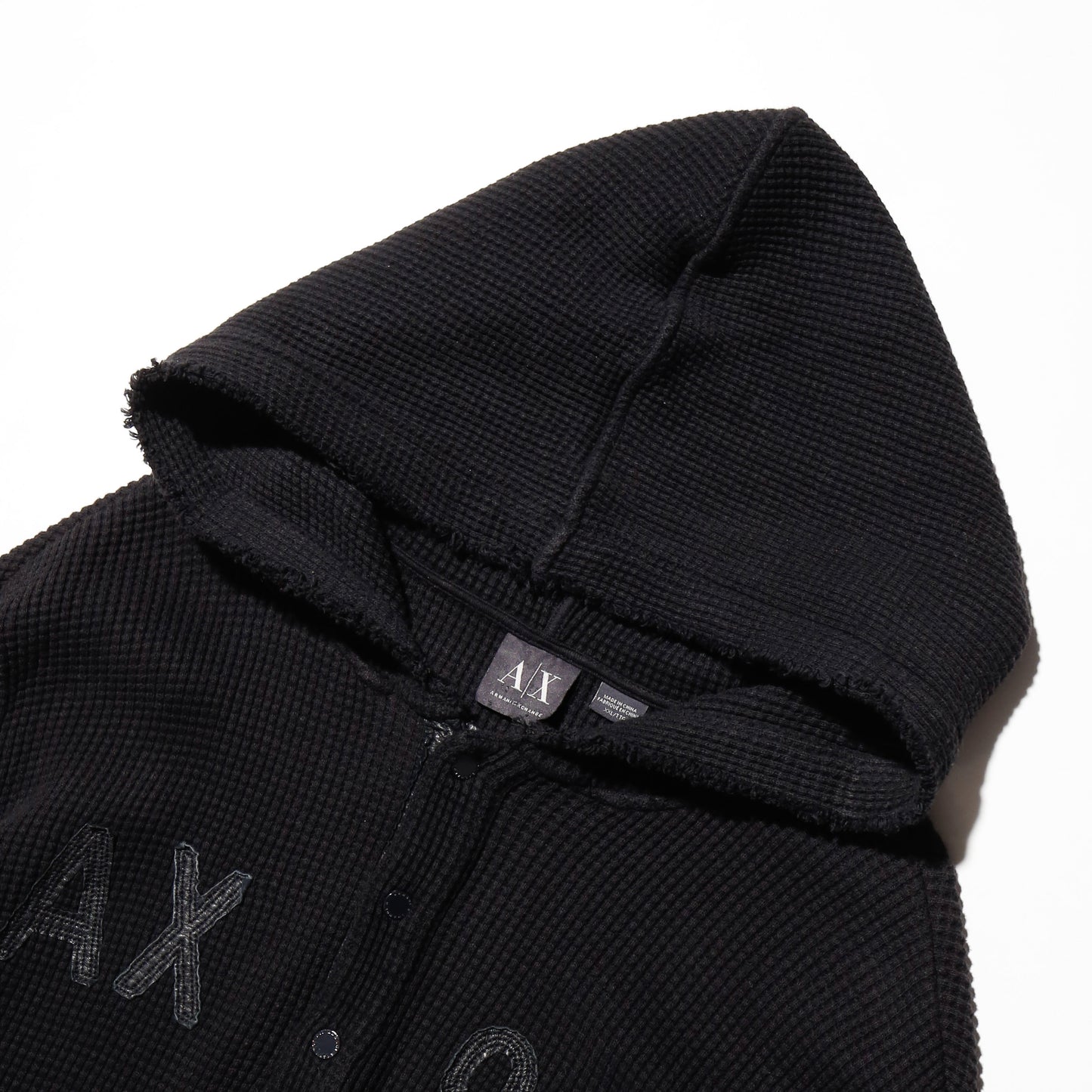 vintage 00's armani exchange thermal hoodie